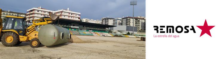 REMOSA suministra una CHE (Cisterna Horizontal a Enterrar) para un estadio municipal de fútbol de Portugal