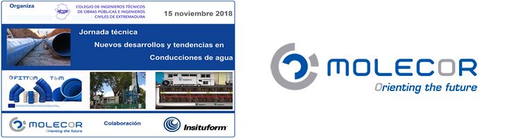 Molecor participa en la Jornada Técnica "Nuevos desarrollos y tendencias en conducciones de agua"