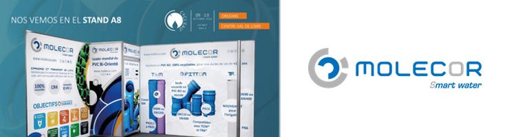 Molecor estará en el stand A8 del "Cycl´eau Orléans" en Francia