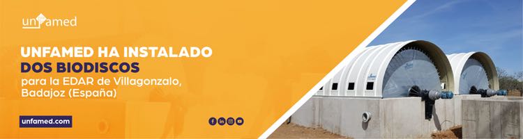 Unfamed instala dos biodiscos en la EDAR de Villagonzalo en Badajoz