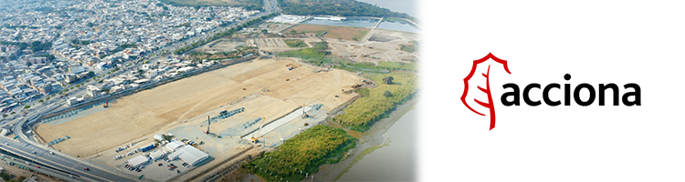 ACCIONA avanza en las obras de la PTAR Los Merinos, en Ecuador