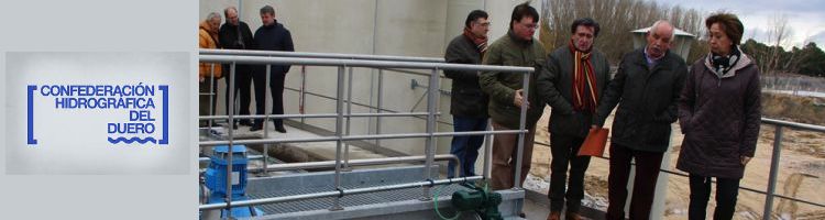 El presidente de la CH Duero visita el final de las obras de la EDAR de Cuéllar tras casi 6 M€ de inversión