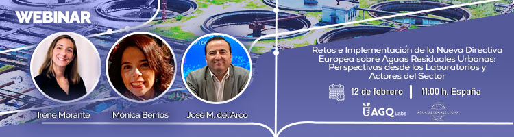 Acompáñanos en la Webinar "Retos e Implementación de la Nueva Directiva Europea sobre Aguas Residuales Urbanas: Perspectivas desde los Laboratorios y Actores del Sector"