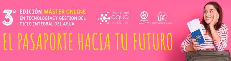 Abierto plazo de matriculación modalidad online "Máster Universitario en Tecnologías y Gestión del Ciclo Integral del Agua" de EMASESA
