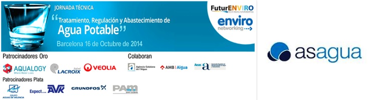 ASAGUA, participa como colaborador de la jornada técnica Tratamiento, Regulación y Abastecimiento de Agua Potable en Barcelona