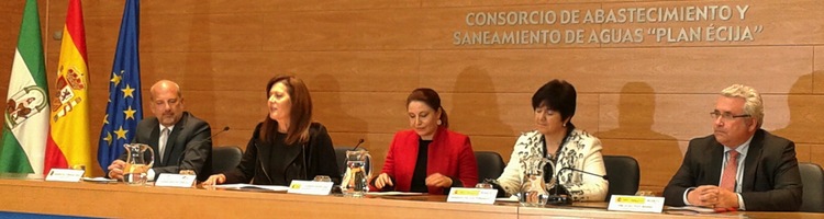 El MAGRAMA invierte 60,5 millones de euros en las obras de mejora del abastecimiento a municipios del Consorcio del Plan Écija en Sevilla