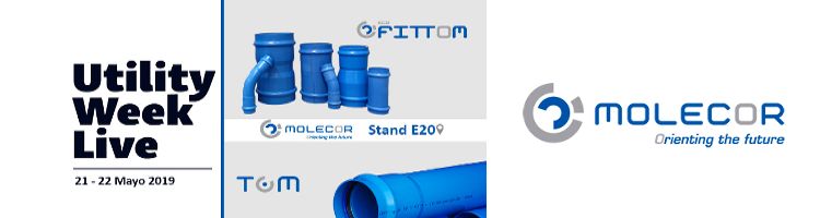 TOM® y ecoFITTOM® de MOLECOR presentes en Utility Week Live 2019