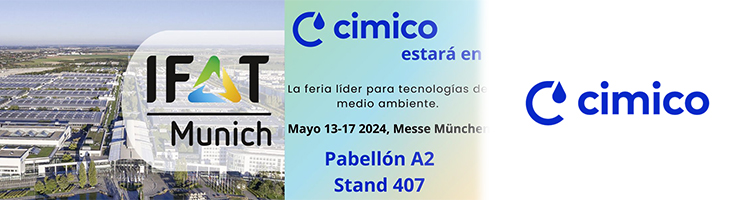 ¡Cimico participará como expositor en IFAT Munich 2024!