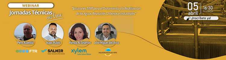 Más de 700 profesionales ya se han inscrito a la Jornada sobre "Soluciones MBR para el Tratamiento y la Reutilización de las Aguas Residuales Urbanas e Industriales"