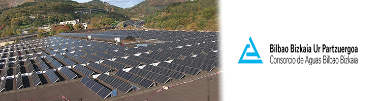 El Consorcio de Aguas Bilbao Bizkaia finaliza las obras de la mayor planta fotovoltaica de Bizkaia destinada al autoconsumo