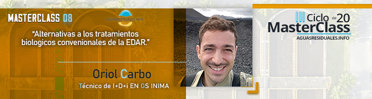 Últimas horas para la MasterClass 08 "Alternativas a los tratamientos biológicos convencionales de las EDAR"