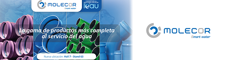 Molecor contará con nueva ubicación en la feria "Carrefour des Gestions Locales de l'Eau" de Rennes en Francia