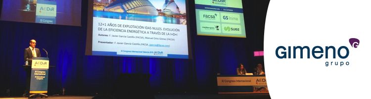 Grupo Gimeno muestra toda su innovación en desalación y reutilización de agua en el XI Congreso de AEDyR