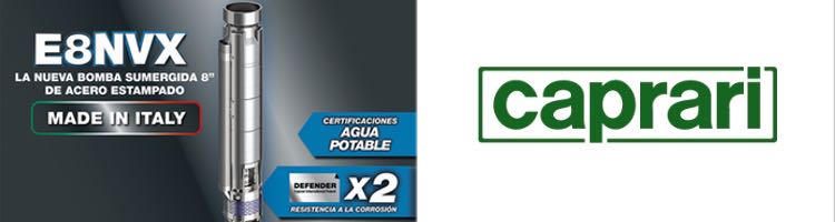 La gama de bombas sumergidas Caprari se amplía con las nuevas 8” Made in Italy certificadas para el uso en agua potable