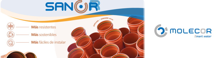 Molecor presenta SANOR&reg; Recycled, la nueva tuber&iacute;a de PVC-O para saneamiento