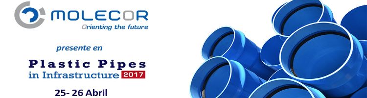 Molecor estará presente en la celebración de Plastic Pipes in Infrastructure 2017 en Londres