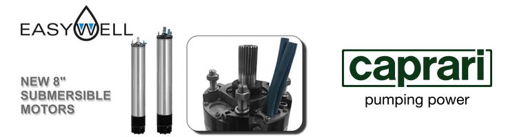 Nuevos motores sumergidos EASYWELL 8" de CAPRARI