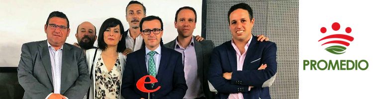 El presidente de la Diputación de Badajoz recoge el premio Ejecutivos a la gestión institucional de Promedio