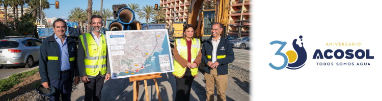 El consejero Ram&oacute;n Fern&aacute;ndez-Pacheco visita las obras de la autov&iacute;a del agua entre Benalm&aacute;dena y Torremolinos