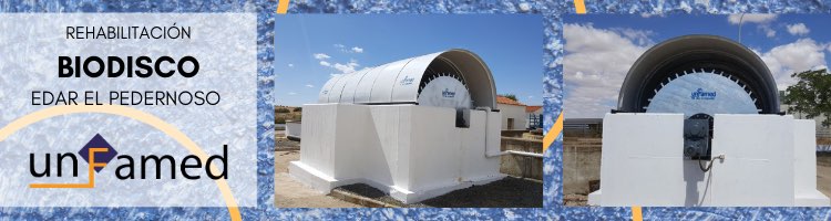 UNFAMED concluye los trabajos de reparación y mejora del  biodisco de la EDAR de "El Pedernoso" en Cuenca