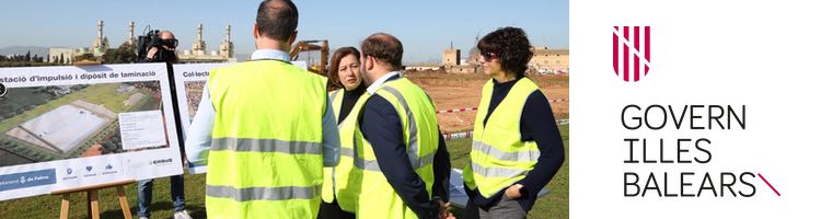 Autoridades baleares visitan las obras del colector, la estación de impulsión y depósito de laminación de Palma