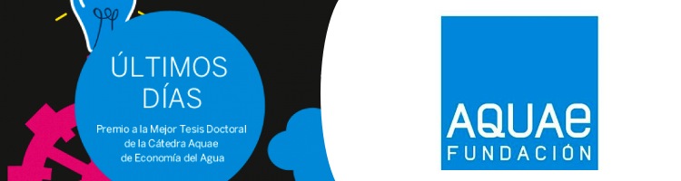 Últimos días para presentarse al premio de la Mejor Tesis Doctoral de la Cátedra Aquae