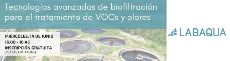 LABAQUA Air Quality organiza un webinar gratuito sobre tecnologías de tratamiento de emisiones VOCs y olores