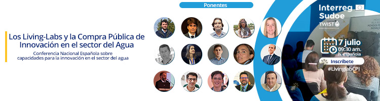 Últimas horas para inscribirte en "Los Living-Labs y la Compra Pública de Innovación en el sector del Agua"