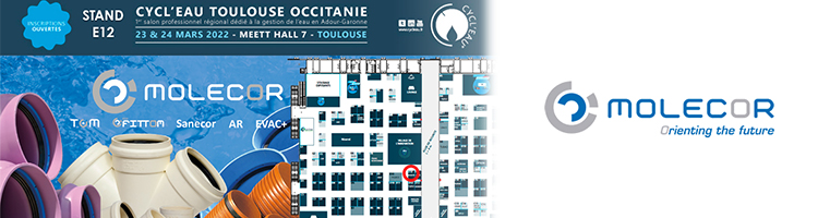 Molecor estará presente en el Salon “Toulouse-Occitanie” el 23 y 24 de marzo en Francia
