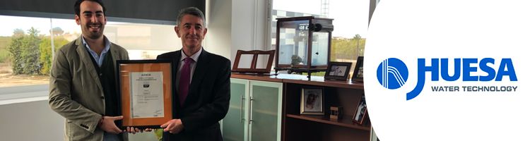 J. Huesa Water Technology recibe de AENOR la certificación conforme a la Norma IQNET SR 10