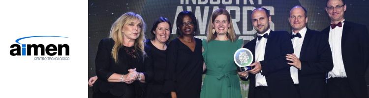 El AIMEN recibe el Premio de la Industria del Agua del Reino Unido por su proyecto INCOVER