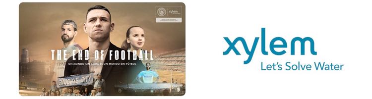 Xylem y el Manchester City alertan sobre la escasez de agua con la campaña "El final del fútbol"