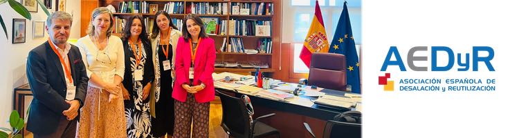 AEDyR defiende ante la directora general del Agua que desalación y reutilización son clave para garantizar la seguridad hídrica nacional
