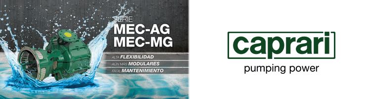 CAPRARI presenta sus nuevas bombas con bridas para acoplamiento a motor diésel MEC AG y MEC MG