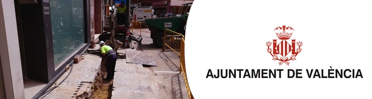 El Ayuntamiento de Valencia ejecuta el proyecto de renovación y mejora en las redes de abastecimiento sustituyendo 2,5 km de tuberías