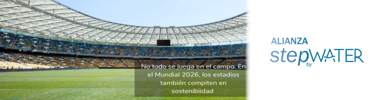 StepbyWater impulsa la gesti&oacute;n sostenible del agua en el deporte con el Real Betis como referente ante el reto del Mundial 2026