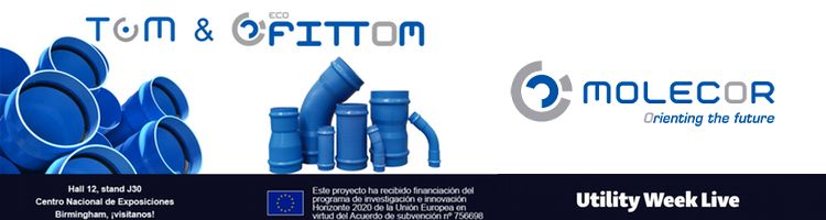 Molecor, presente en la "Utility Week Live 2018" de Birmingham en Reino Unido