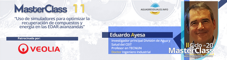 Veolia presentará su tecnología ANITA™ Mox en la MasterClass 11 "Uso de simuladores para optimizar la recuperación de compuestos y energía en las EDAR avanzandas"