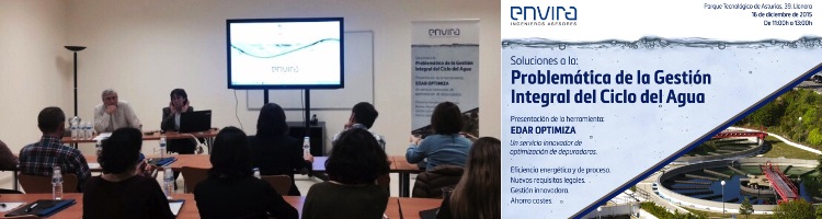 Éxito de participación en las "1ª Jornadas sobre el Ciclo del Agua en la Industria" organizado por ENVIRA