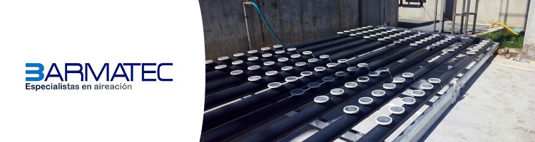 Barmatec suministra las parrillas de aireación para tratar las espumas que se generaban en un reactor MBR