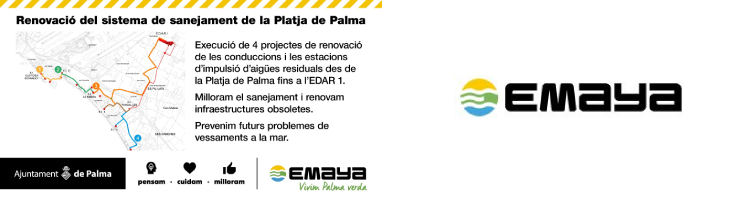 EMAYA renueva de forma integral el sistema de saneamiento de la Playa de Palma con más de 9 M€