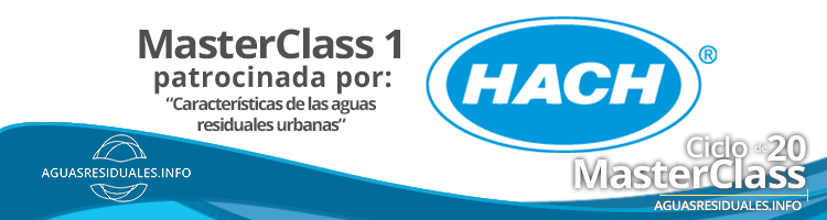 HACH patrocina la 1a MasterClass sobre "Características de las aguas residuales urbanas" de AGUASRESIDUALES.INFO