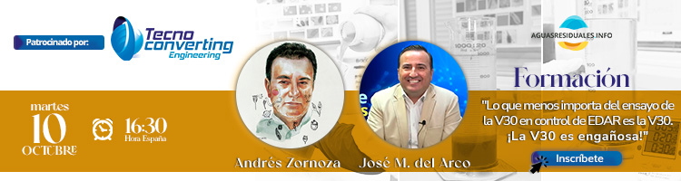 Inscríbete a la Formación "Lo que menos importa del ensayo de la V30 en control de EDAR es la V30. ¡La V30 es engañosa!"