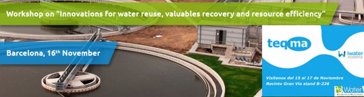 teqma estará presente en iWater Barcelona como socio tecnológico del proyecto de I+D+i R3Water