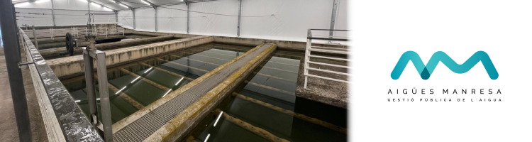 Aig&uuml;es de Manresa instala una gran carpa para frenar las algas y optimizar el tratamiento del agua