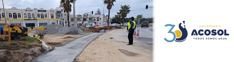 Avanzan las obras de la autov&iacute;a del agua en la Costa del Sol