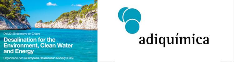 Adiquímica estará presente en Chipre en la “Desalination for the Environment, Clean Water and Energy”