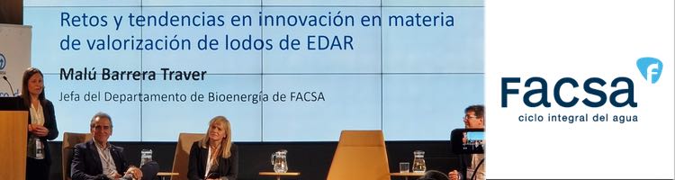 Facsa destaca el papel de la innovación en la recuperación de productos de valor añadido a partir de los lodos de EDAR