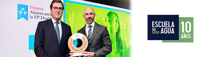 La Escuela del Agua recibe el "Premio Alianza para la FP Dual" por su contribución a la empleabilidad de los jóvenes en el sector del agua