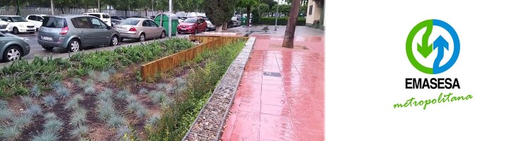 Excelente  respuesta durante las últimas lluvias del SUDS piloto de EMASESA instalado en Sevilla